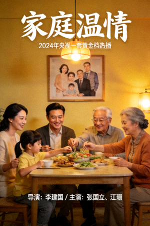 热播国产剧《家庭温情》海报