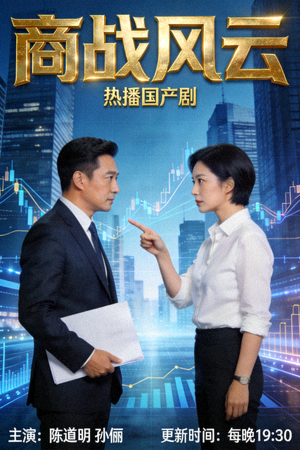 热播国产剧《商战风云》海报